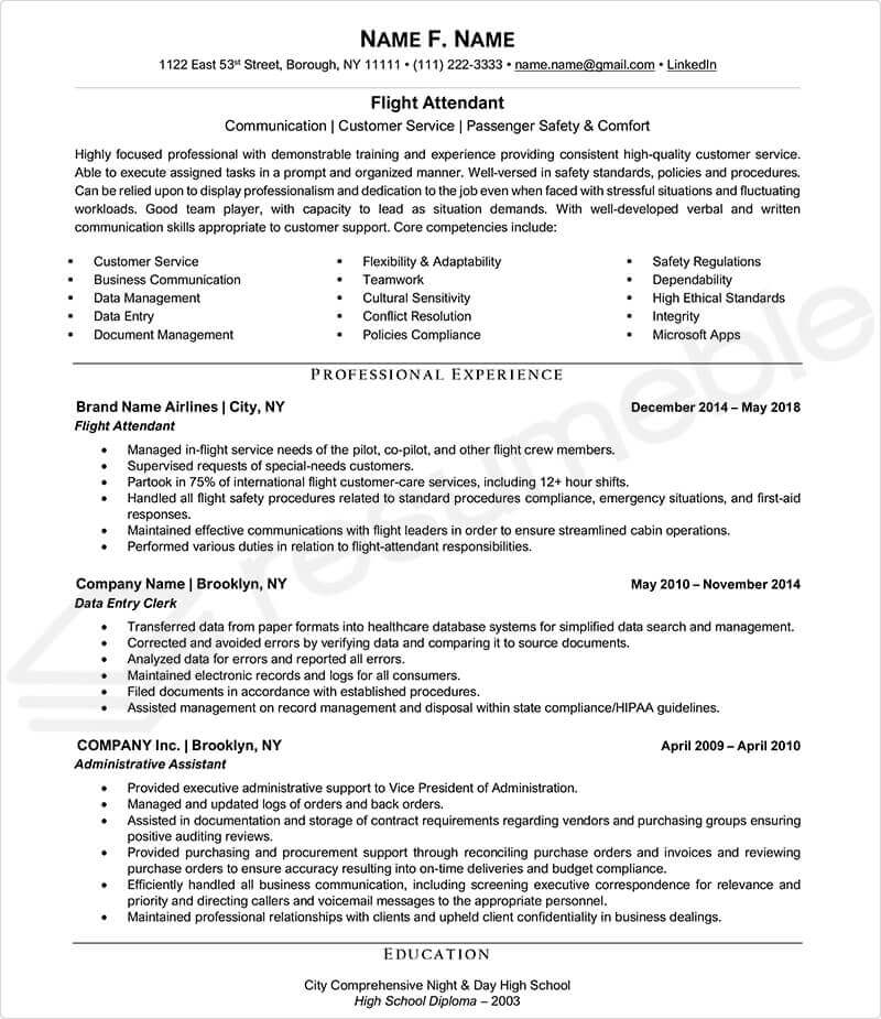 Sample Resumes for Aviation